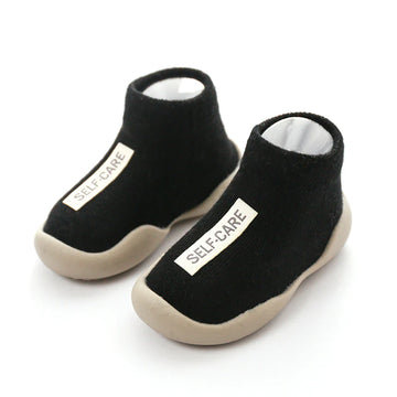 Soft Rubber Sole Baby Shoe Knit Booties