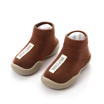 Soft Rubber Sole Baby Shoe Knit Booties